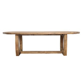 Janie Distressed Natural Finish Outdoor Dining Table